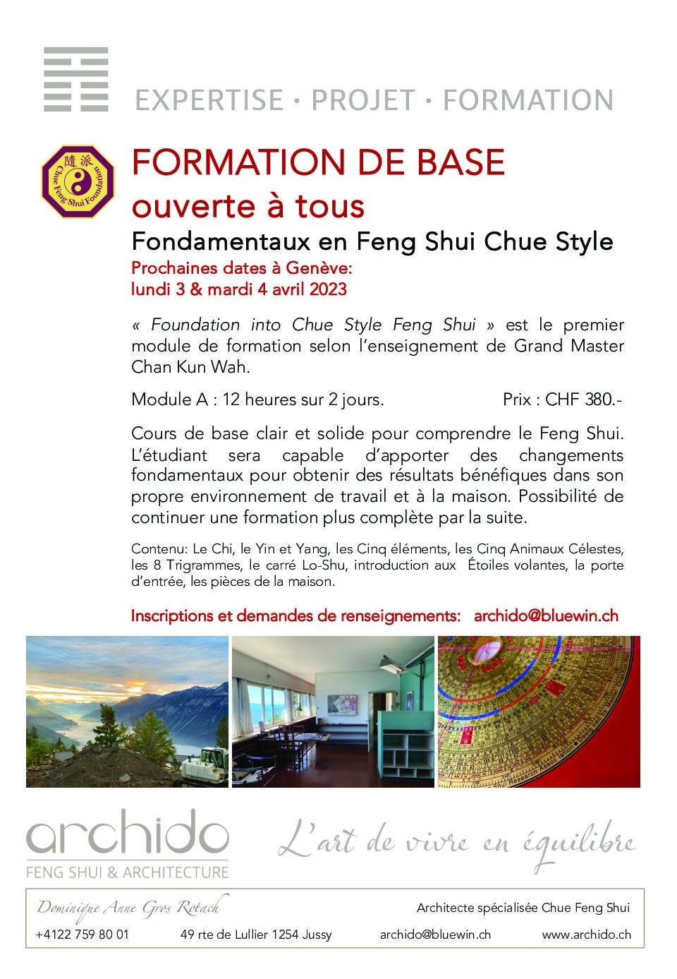 Module A - Cours de base Chue Style Feng Shui