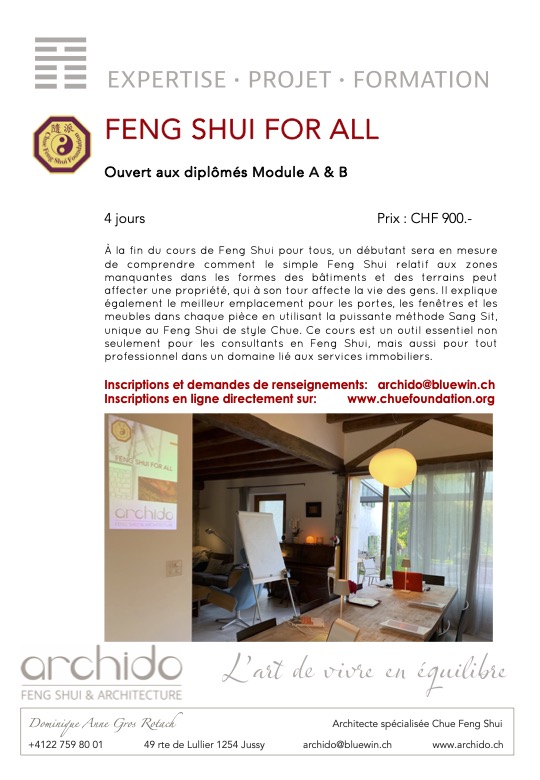 Feng Shui Pour tous (Feng Shui for All - for undergraduates)