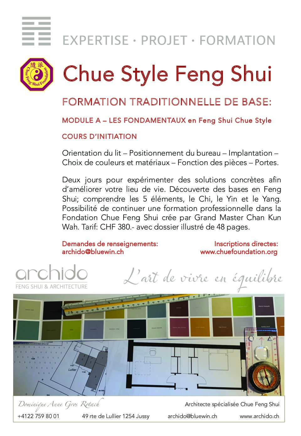 Module A : Fondamentaux en Feng Shui Chue style